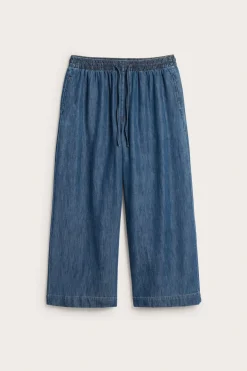 Wide jeans high waist | Tumma denim | Naiset | Kappahl