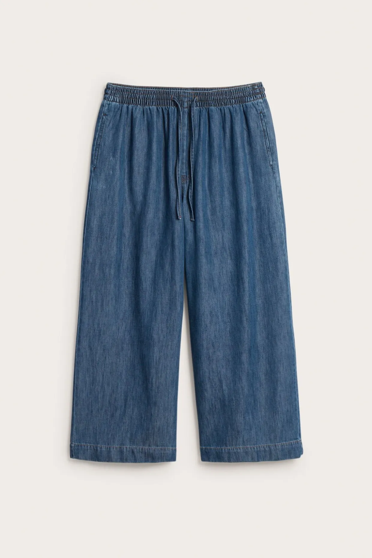 Wide jeans high waist | Tumma denim | Naiset | Kappahl