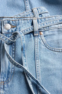 Wide jeans high waist | Vaalea denim | Naiset | Kappahl