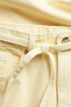 Wide jeans high waist | Vaaleankeltainen | Naiset | Kappahl