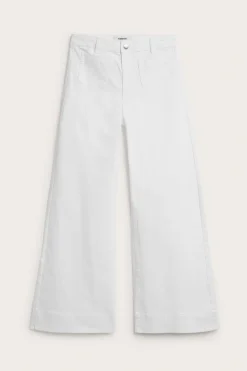 Wide jeans high waist | Valkoinen | Naiset | Kappahl