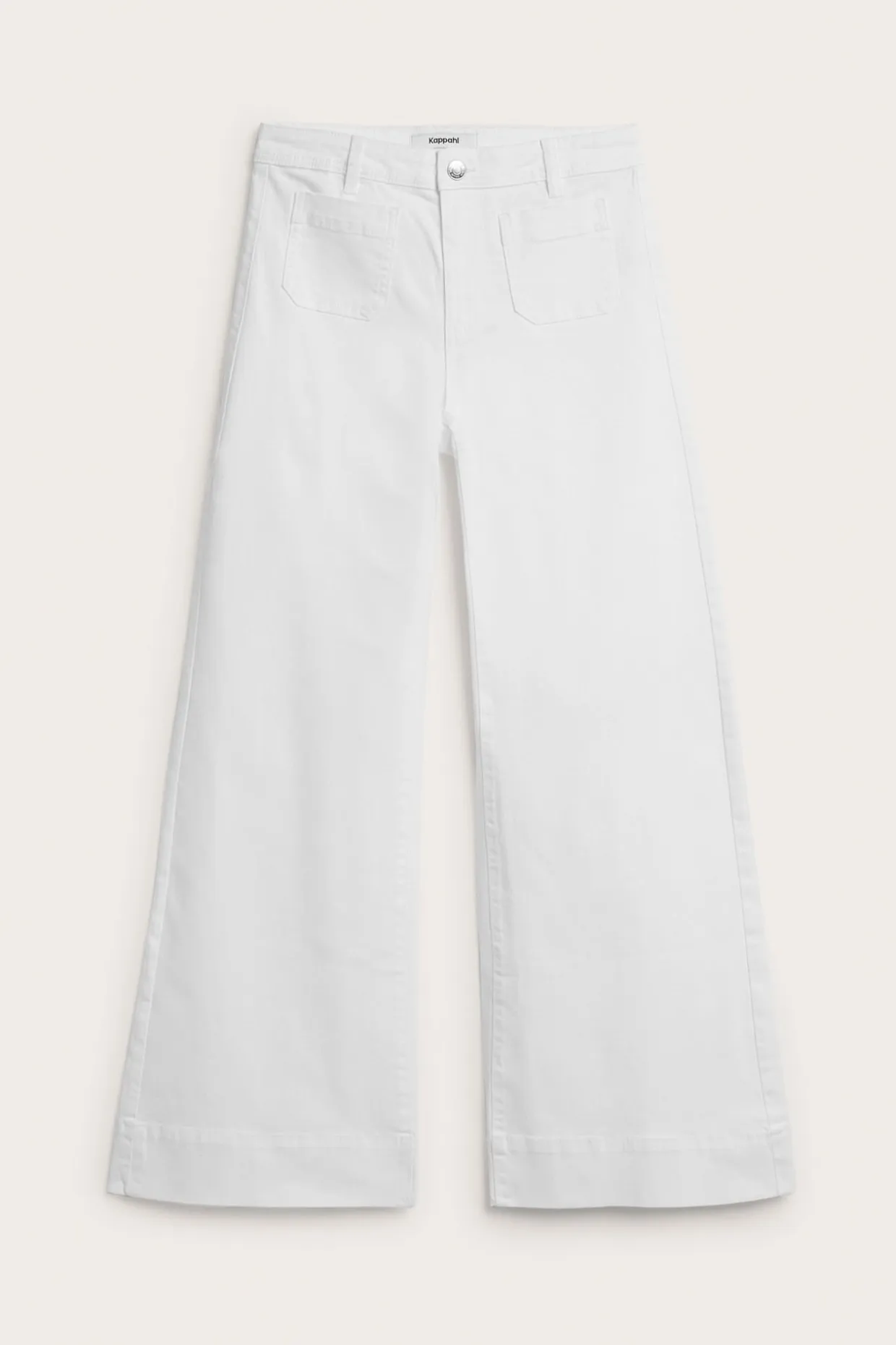 Wide jeans high waist | Valkoinen | Naiset | Kappahl