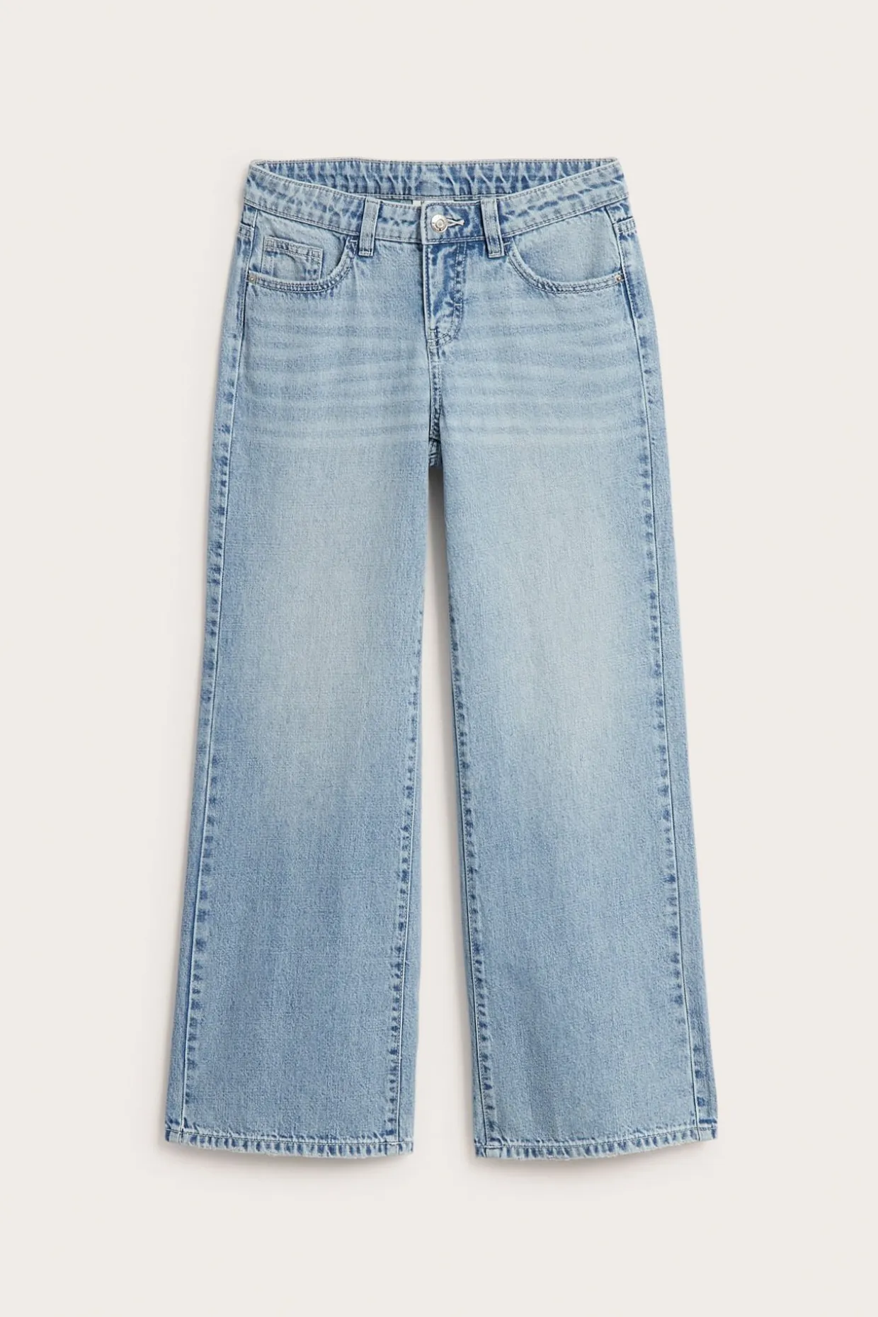 Wide jeans low waist | Vaalea denim | Lapset | Kappahl