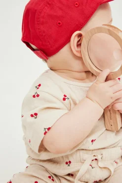 Ylimitoitettu body kirsikkakuvioinnilla | Vaaleanbeige | Lapset | Kappahl