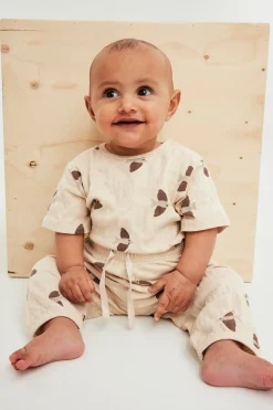 Ylimitoitettu body lintukuvioinnilla | Beige | Lapset | Kappahl