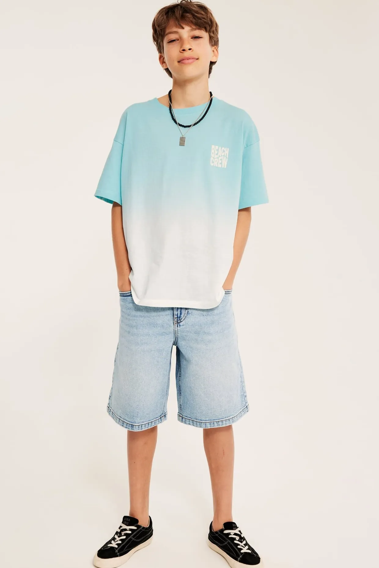 Ylisuuri t-paita painatuksella | Vaaleanturkoosi | Lapset | Kappahl