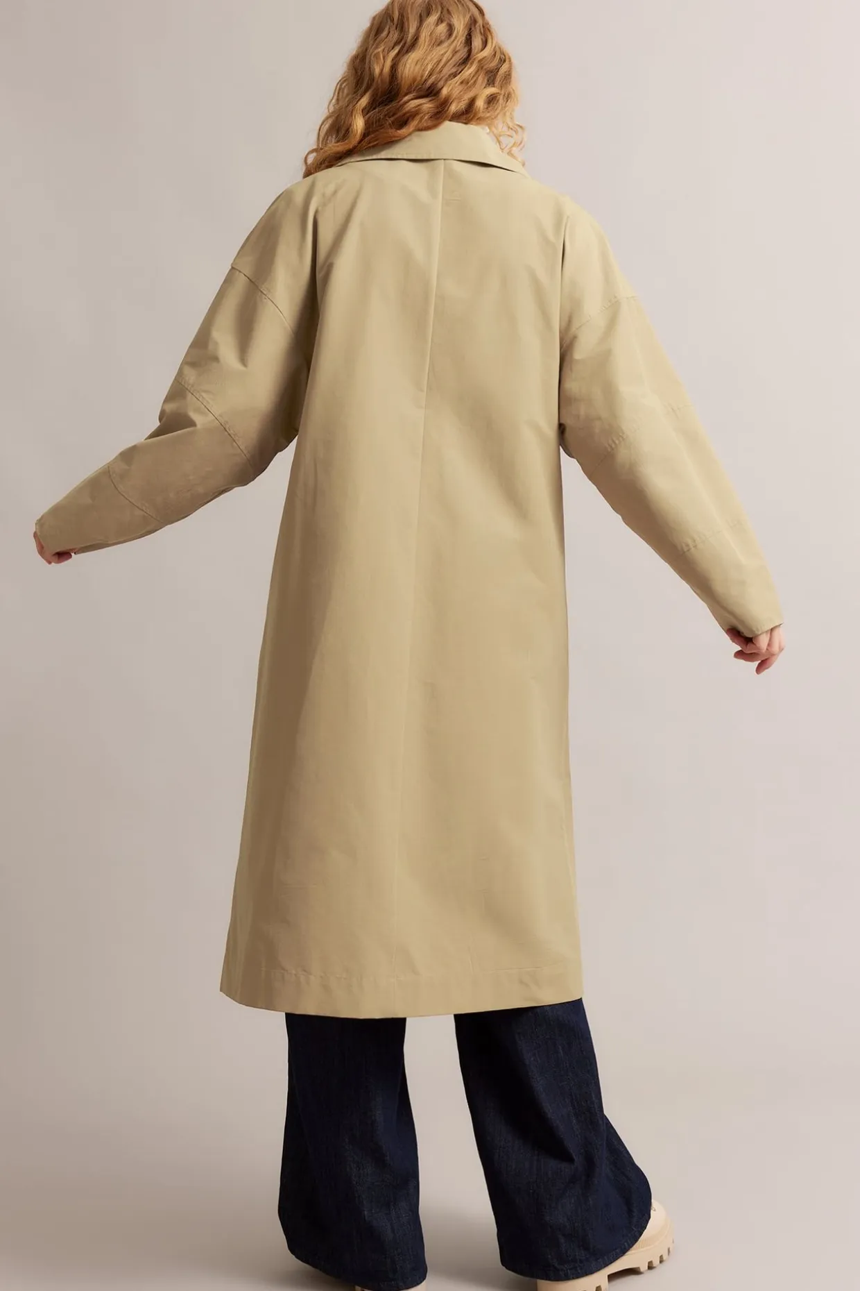 Ylisuuri trenssitakki | Beige | Naiset | Kappahl