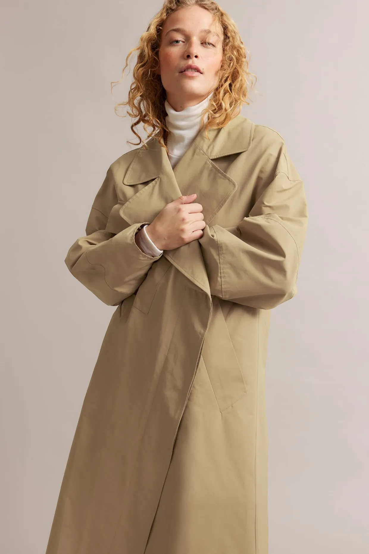 Ylisuuri trenssitakki | Beige | Naiset | Kappahl