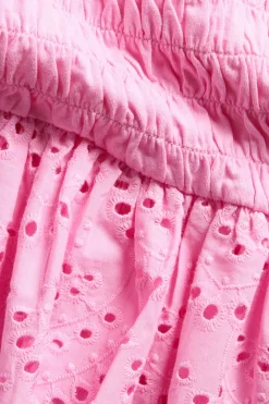 Yläosa, jossa smokkirypytys ja röyhelö | Pinkki | Lapset | Kappahl